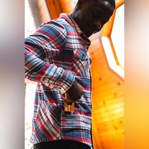 CALIFORNIA COWBOY high sierra plaid shirt size M